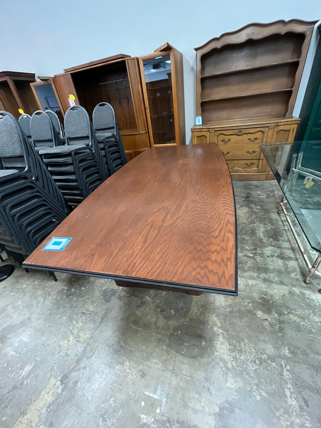 Large Light Brown Dining Table