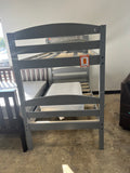 twin gray bunkbed