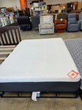 queen mattress with dark gray sides