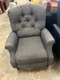 gray fabric recliner